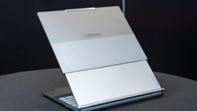 ThinkPad Rollable XD|ایده ThinkPad Rollable XD|بدنه شفاف و نمایشگر خارجی|